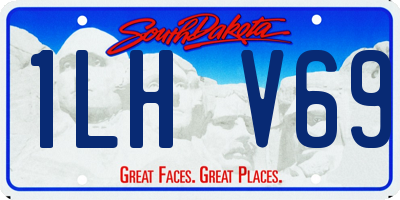 SD license plate 1LHV69