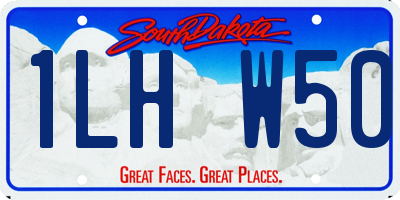 SD license plate 1LHW50