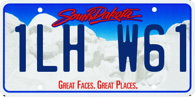 SD license plate 1LHW61