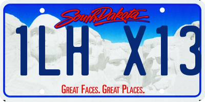 SD license plate 1LHX13