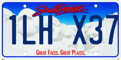SD license plate 1LHX37