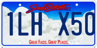 SD license plate 1LHX50