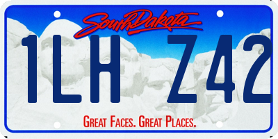SD license plate 1LHZ42