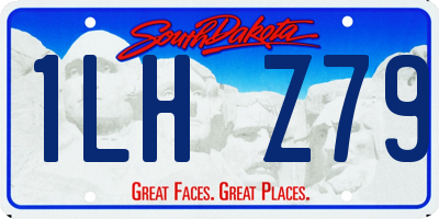SD license plate 1LHZ79