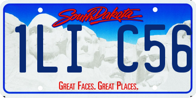 SD license plate 1LIC56