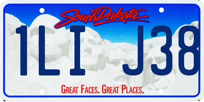 SD license plate 1LIJ38