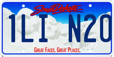 SD license plate 1LIN20