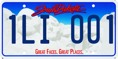 SD license plate 1LIO01