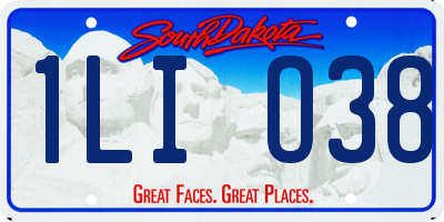SD license plate 1LIO38