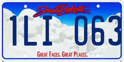 SD license plate 1LIO63