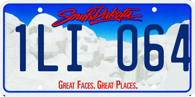 SD license plate 1LIO64