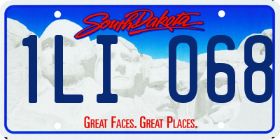 SD license plate 1LIO68