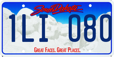 SD license plate 1LIO80