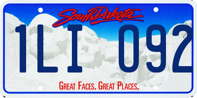 SD license plate 1LIO92