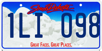 SD license plate 1LIO98