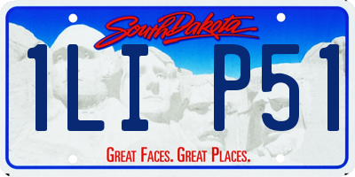 SD license plate 1LIP51