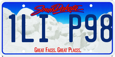 SD license plate 1LIP98