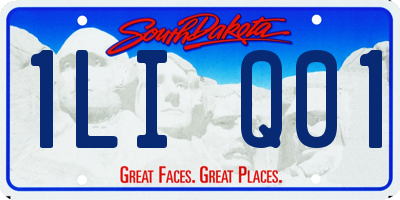 SD license plate 1LIQ01