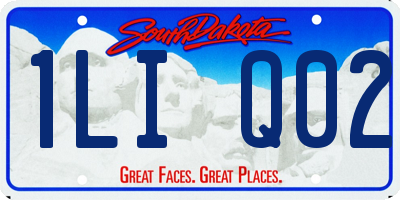 SD license plate 1LIQ02