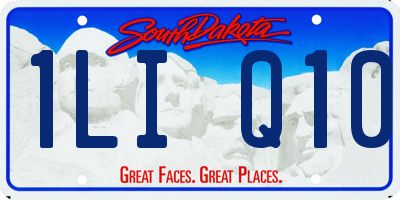 SD license plate 1LIQ10