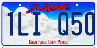 SD license plate 1LIQ50