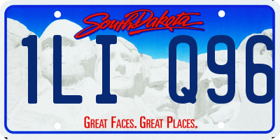 SD license plate 1LIQ96