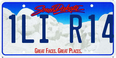 SD license plate 1LIR14
