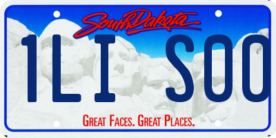 SD license plate 1LIS00