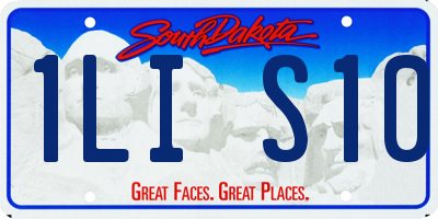 SD license plate 1LIS10