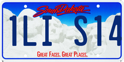 SD license plate 1LIS14