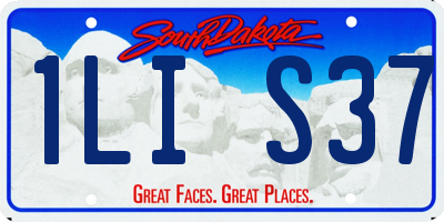SD license plate 1LIS37
