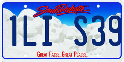 SD license plate 1LIS39