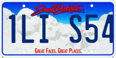SD license plate 1LIS54