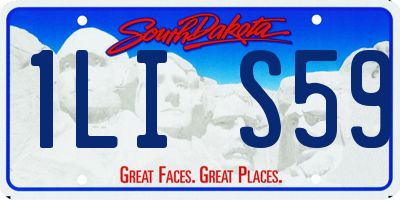 SD license plate 1LIS59