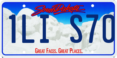 SD license plate 1LIS70