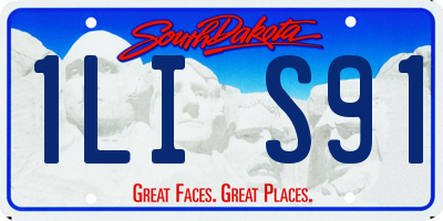 SD license plate 1LIS91