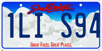 SD license plate 1LIS94