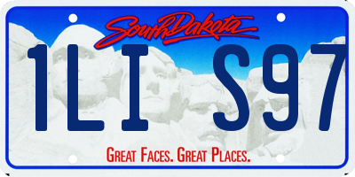SD license plate 1LIS97