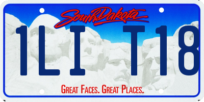 SD license plate 1LIT18
