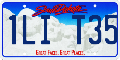 SD license plate 1LIT35
