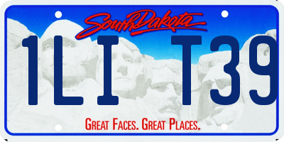 SD license plate 1LIT39
