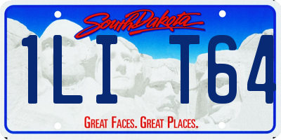 SD license plate 1LIT64