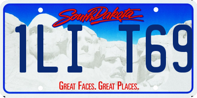 SD license plate 1LIT69