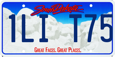 SD license plate 1LIT75