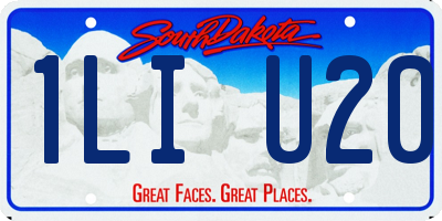 SD license plate 1LIU20