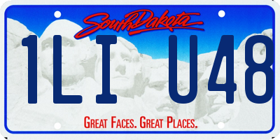 SD license plate 1LIU48