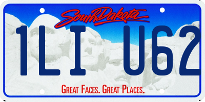 SD license plate 1LIU62