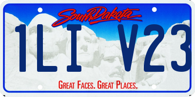 SD license plate 1LIV23