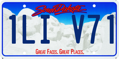 SD license plate 1LIV71