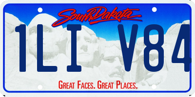 SD license plate 1LIV84